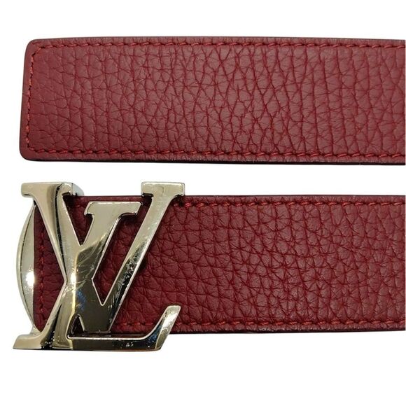 Auth NEW Louis Vuitton Blue & Burgundy Reversible Belt Women’s US Small 75-85 cm main image 6